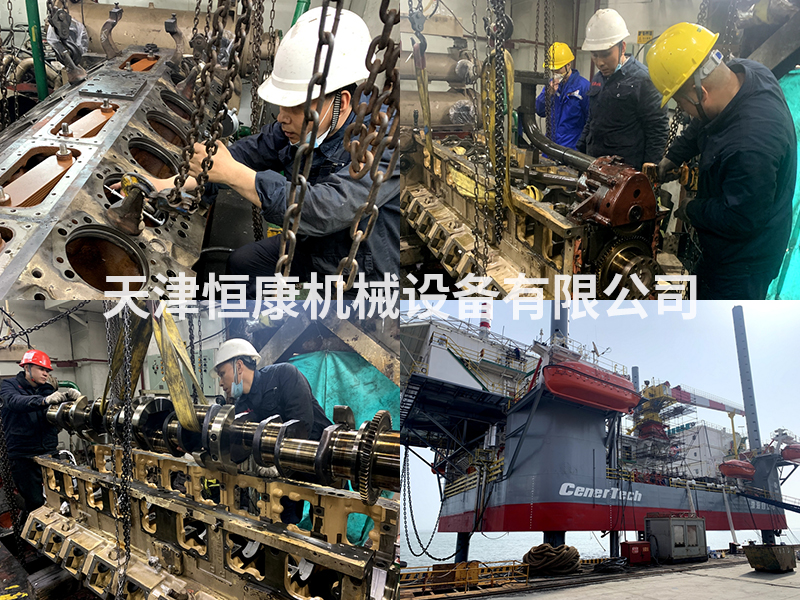渤海自立號K50柴油機(jī)大修作業(yè)
